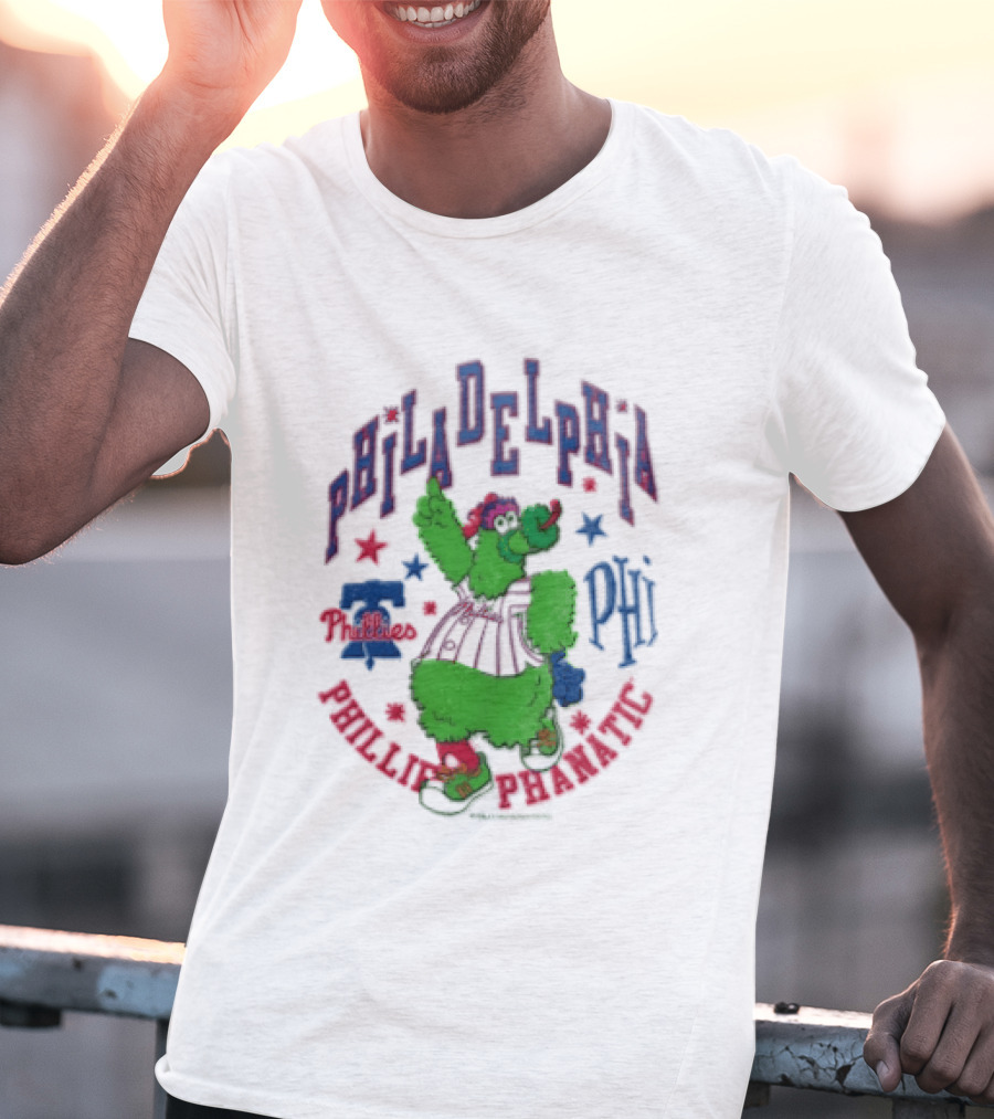 PHI Philadelphia Phillies Phillie Phanatic Mitchell Ness Nostalgia MLB T-Shirt