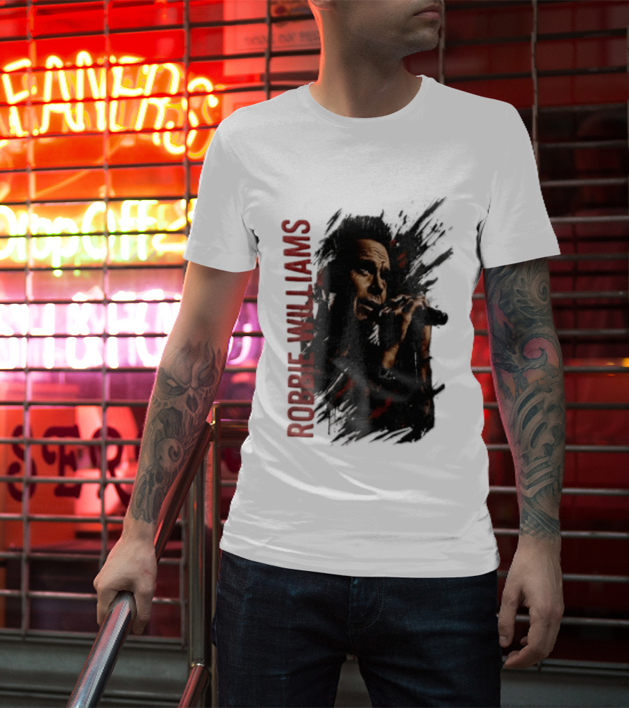 Robbie Williams Britpop Australia New Zealand 2026 Tour Concert Singer T-Shirt