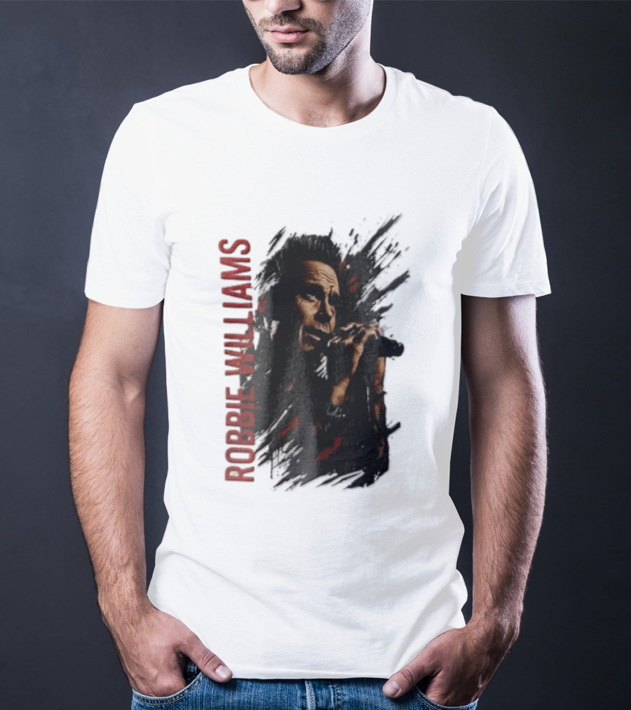 Robbie Williams Britpop Australia New Zealand 2026 Tour Concert Singer T-Shirt