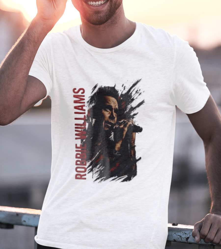 Robbie Williams Britpop Australia New Zealand 2026 Tour Concert Singer T-Shirt