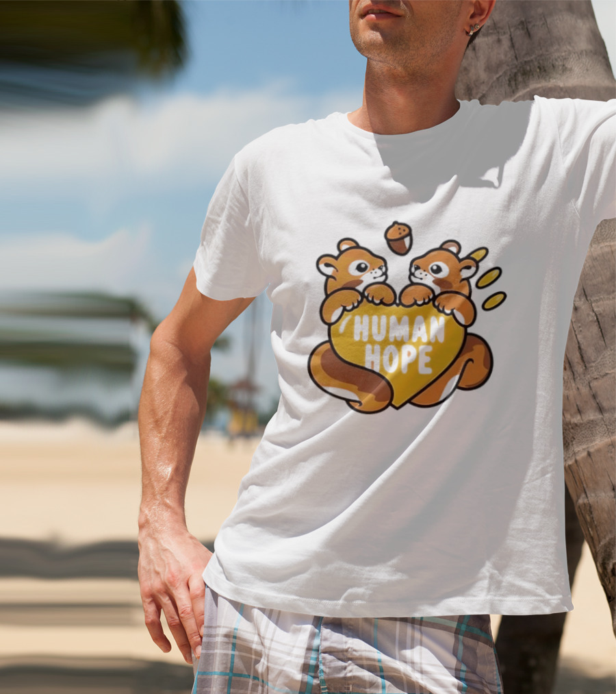 Human Hope J HOPE X Human Made Season 2 Squirrels Heart Acorn T-Shirt