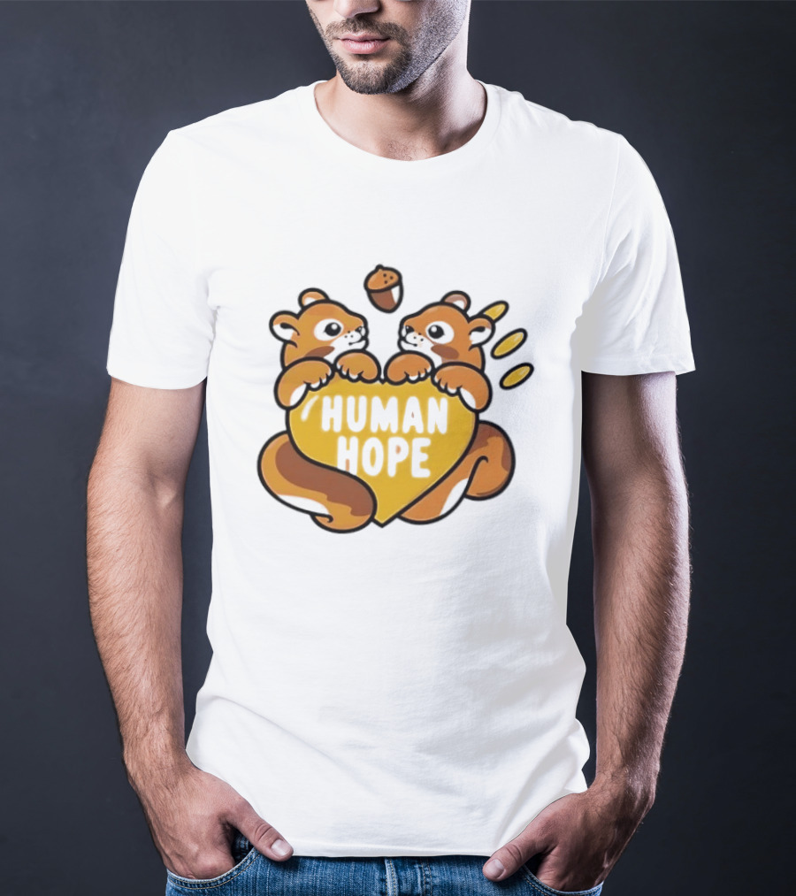 Human Hope J HOPE X Human Made Season 2 Squirrels Heart Acorn T-Shirt