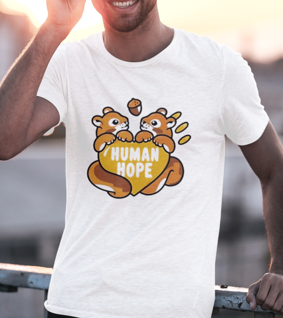 Human Hope J HOPE X Human Made Season 2 Squirrels Heart Acorn T-Shirt