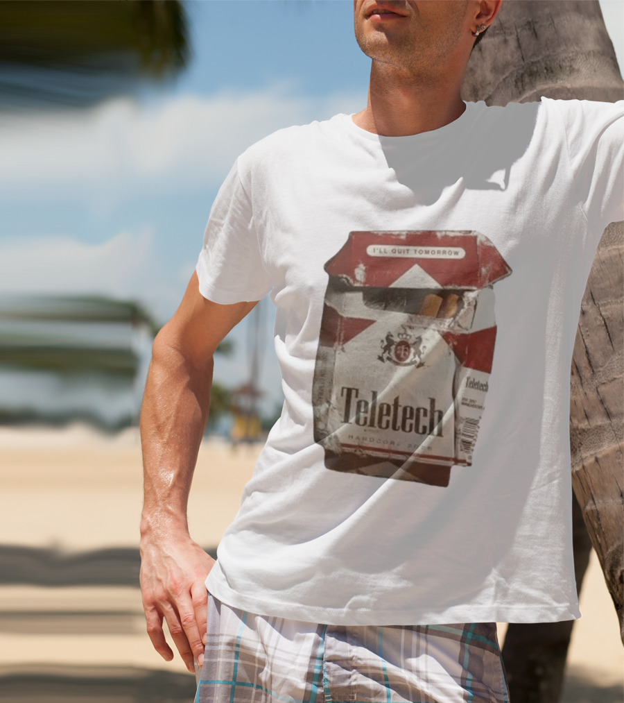 Teletech I'll Quit Tomorrow Hardcore 2026 Reds T-Shirt