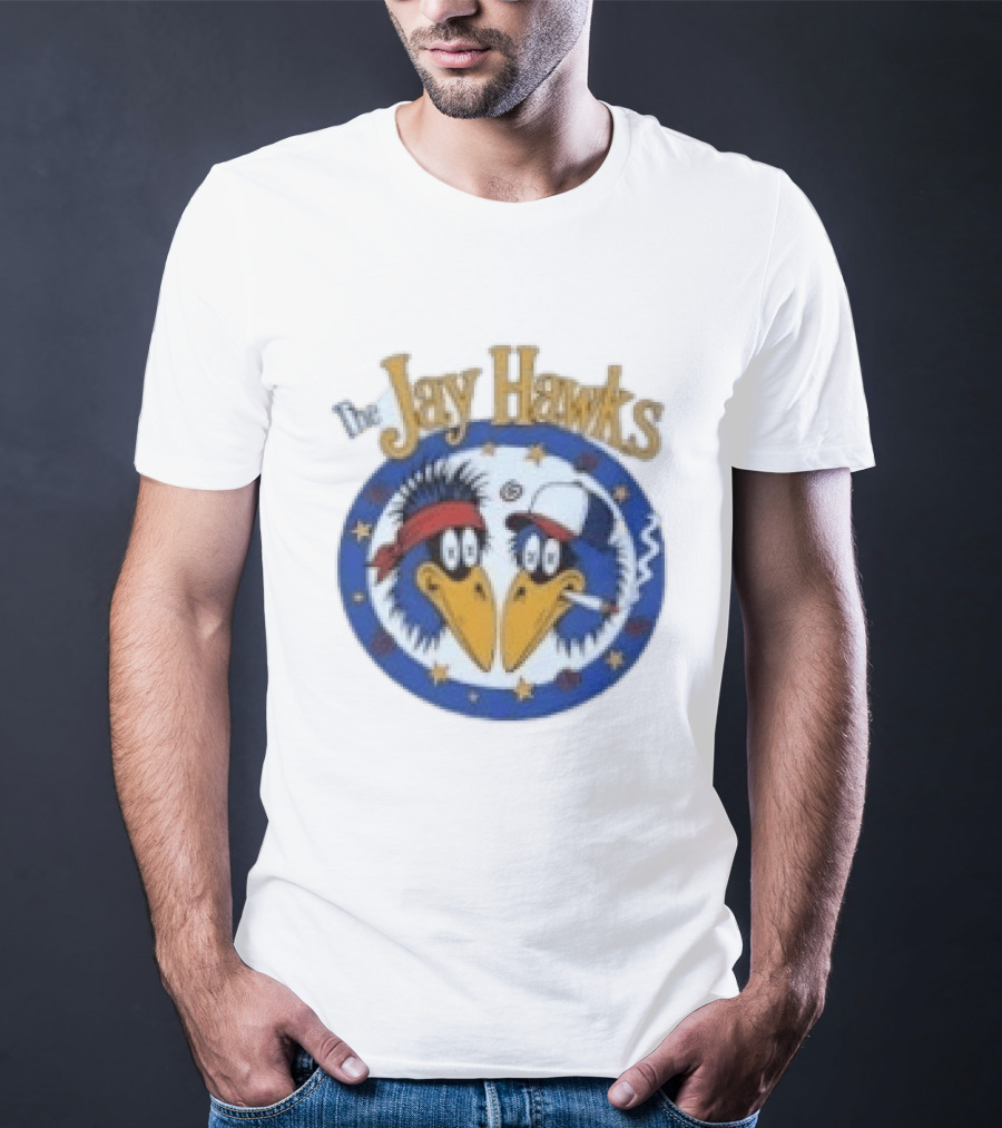 The Jay Hawks Smoking Cartoon Birds T-Shirt