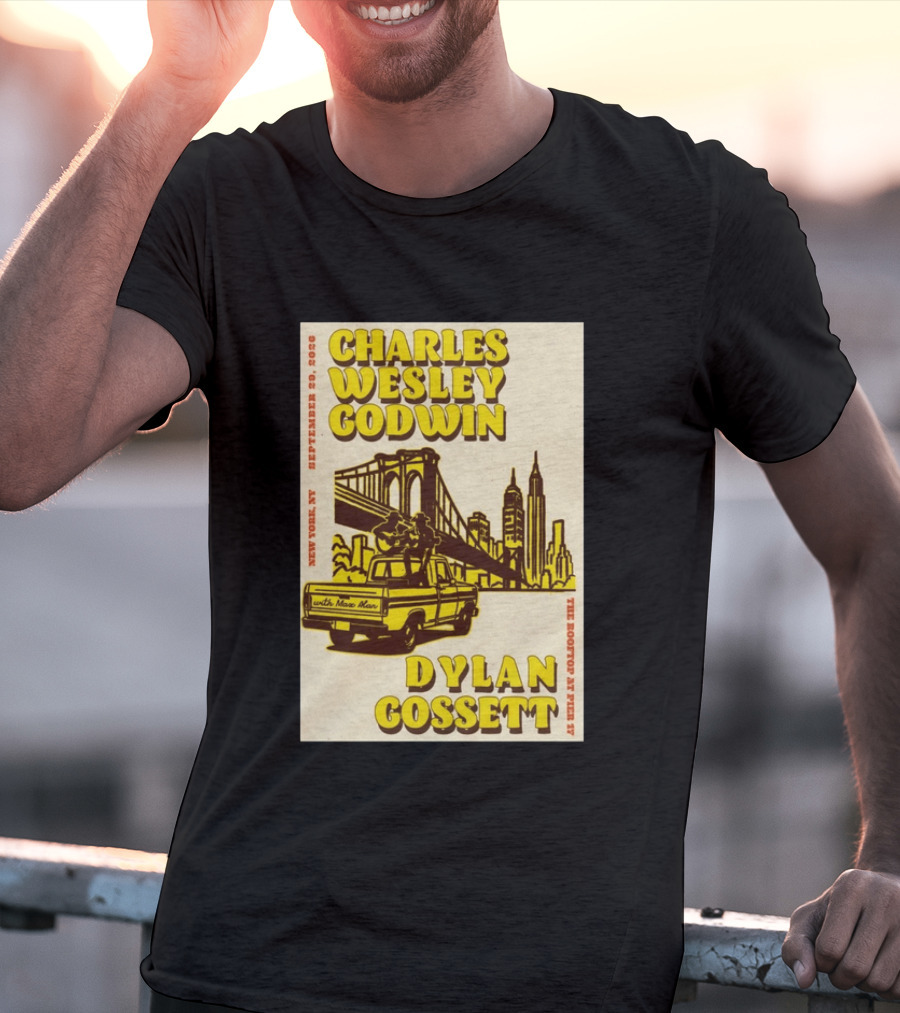 Charles Wesley Godwin Rooftop Pier 17 New York September 2026 Dylan Gossett T-Shirt
