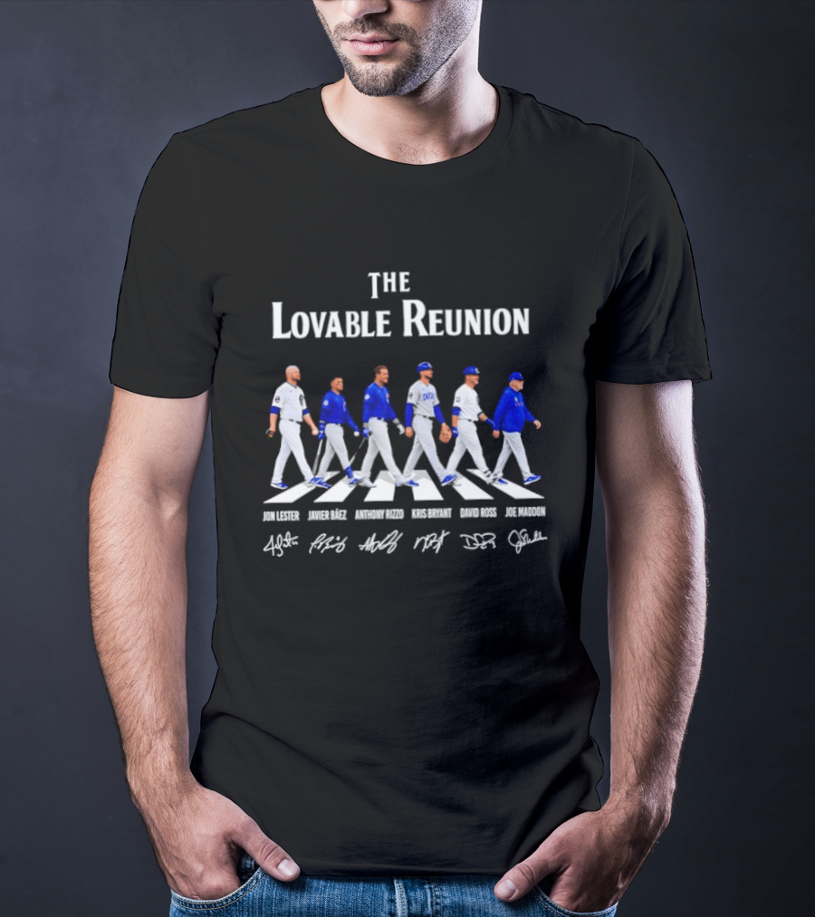 Chicago Cubs The Lovable Reunion Abbey Road Baseball Legends T-Shirt