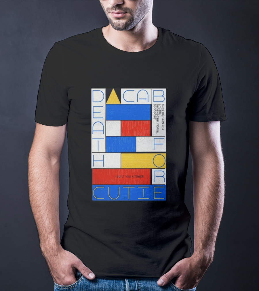 Death Cab For Cutie I Built You A Tower September 29 2026 TivoliVredenburg Utrecht The Netherlands T-Shirt