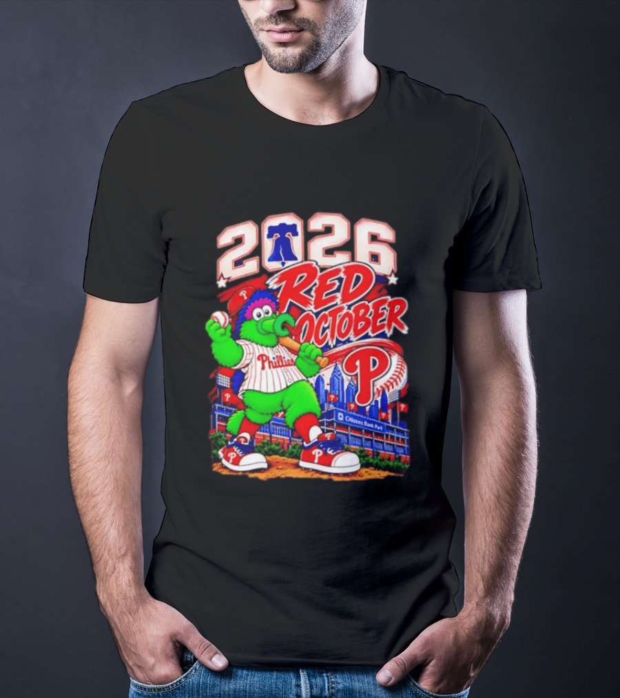 Philadelphia Phillies 2026 Red October Citizens Bank Park Postseason T-Shirt