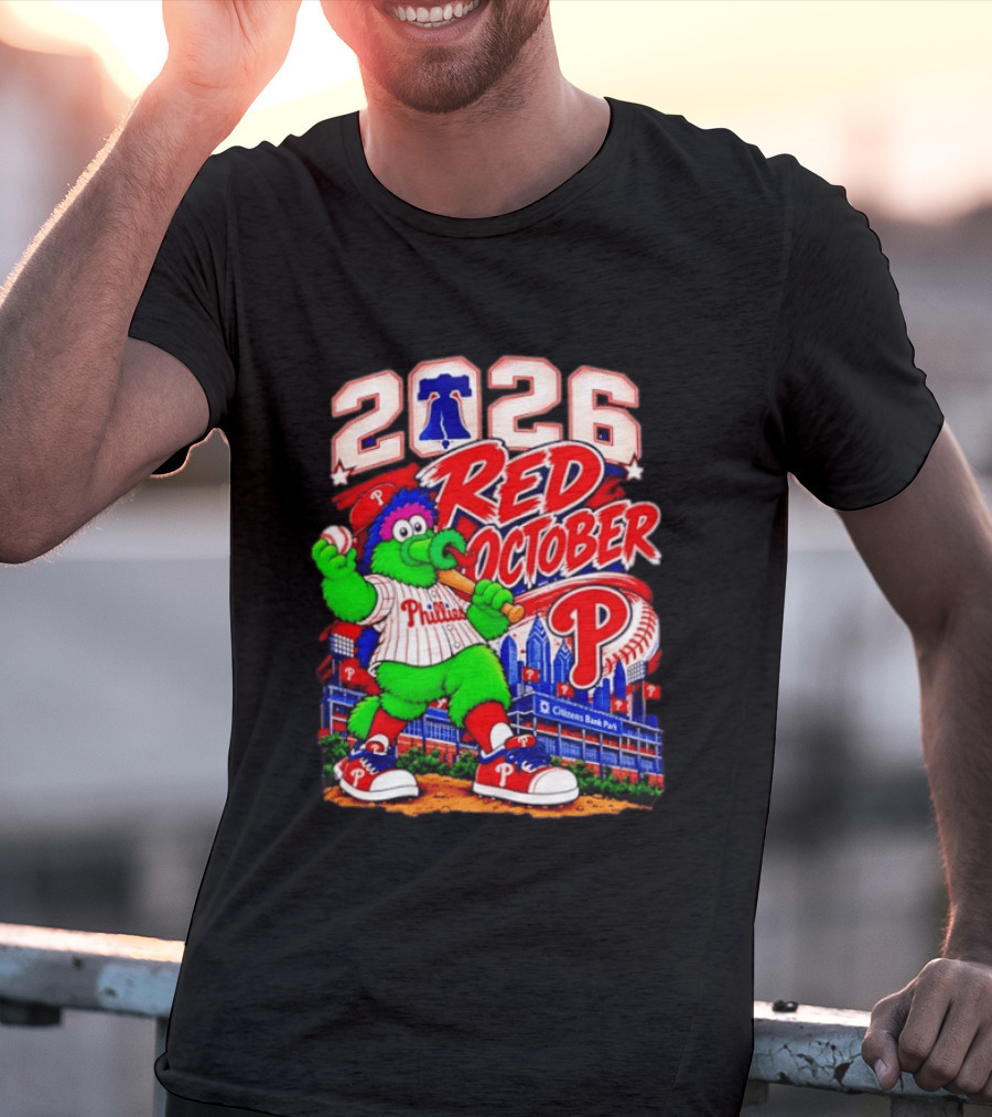 Philadelphia Phillies 2026 Red October Citizens Bank Park Postseason T-Shirt