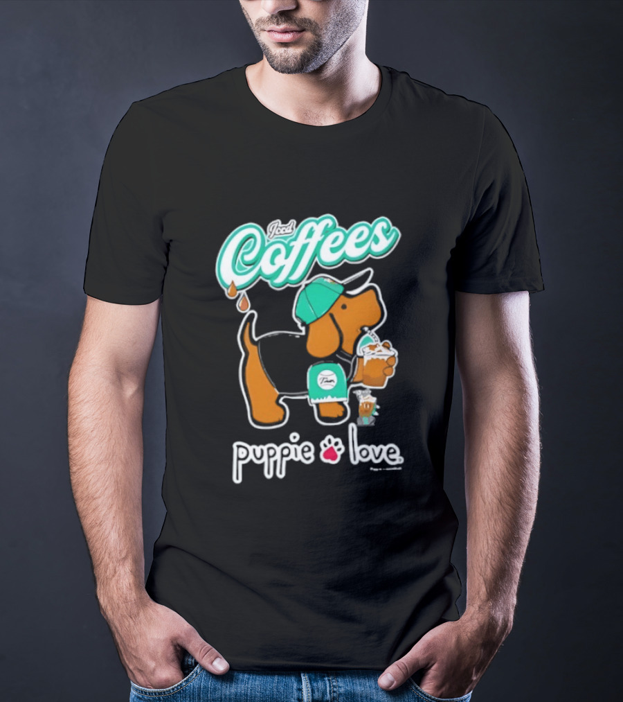 Puppie Love Iced Coffees Pup Kelly T-Shirt