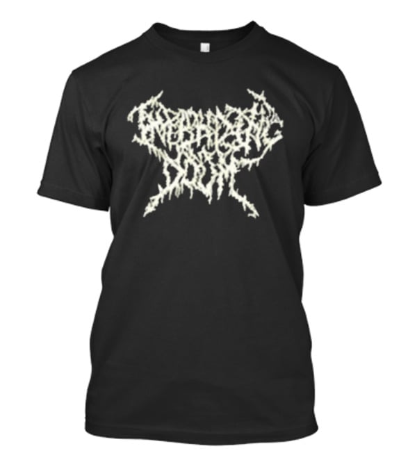 Ritual Doom Against Traffic White Distressed Font T-Shirt