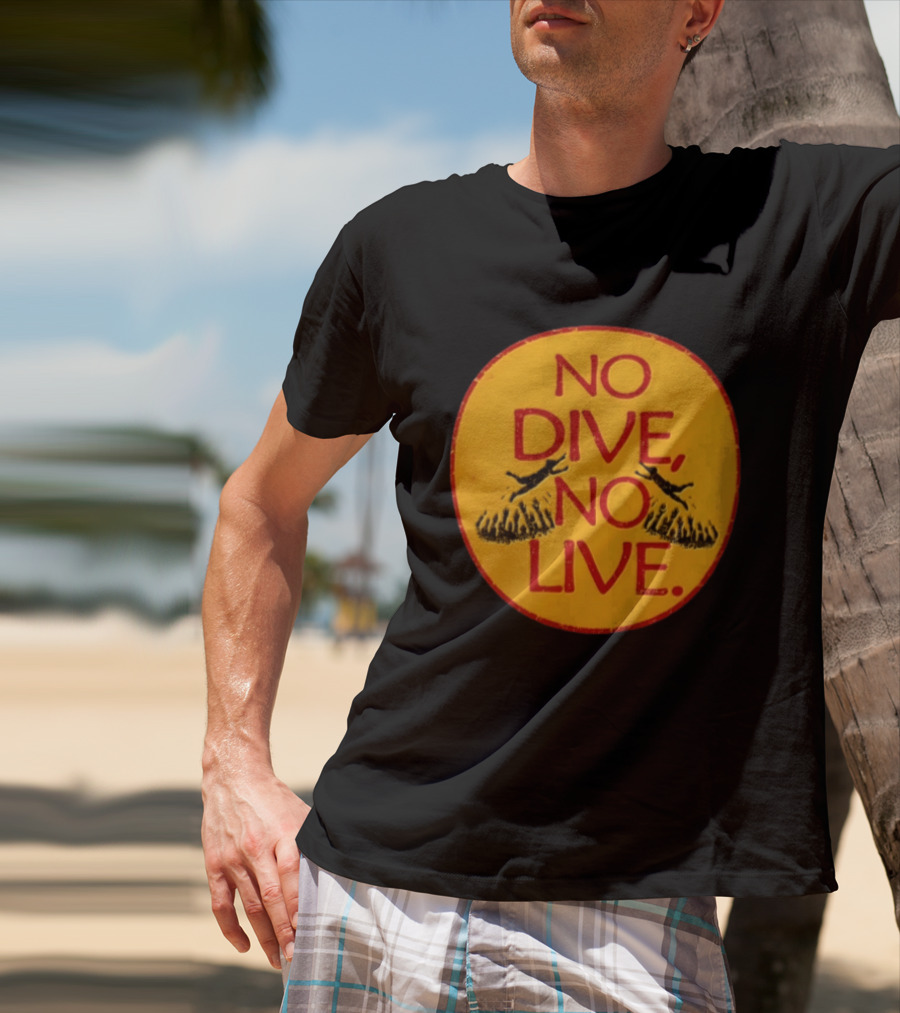 No Dive No Live Vintage Scuba Diving T-Shirt