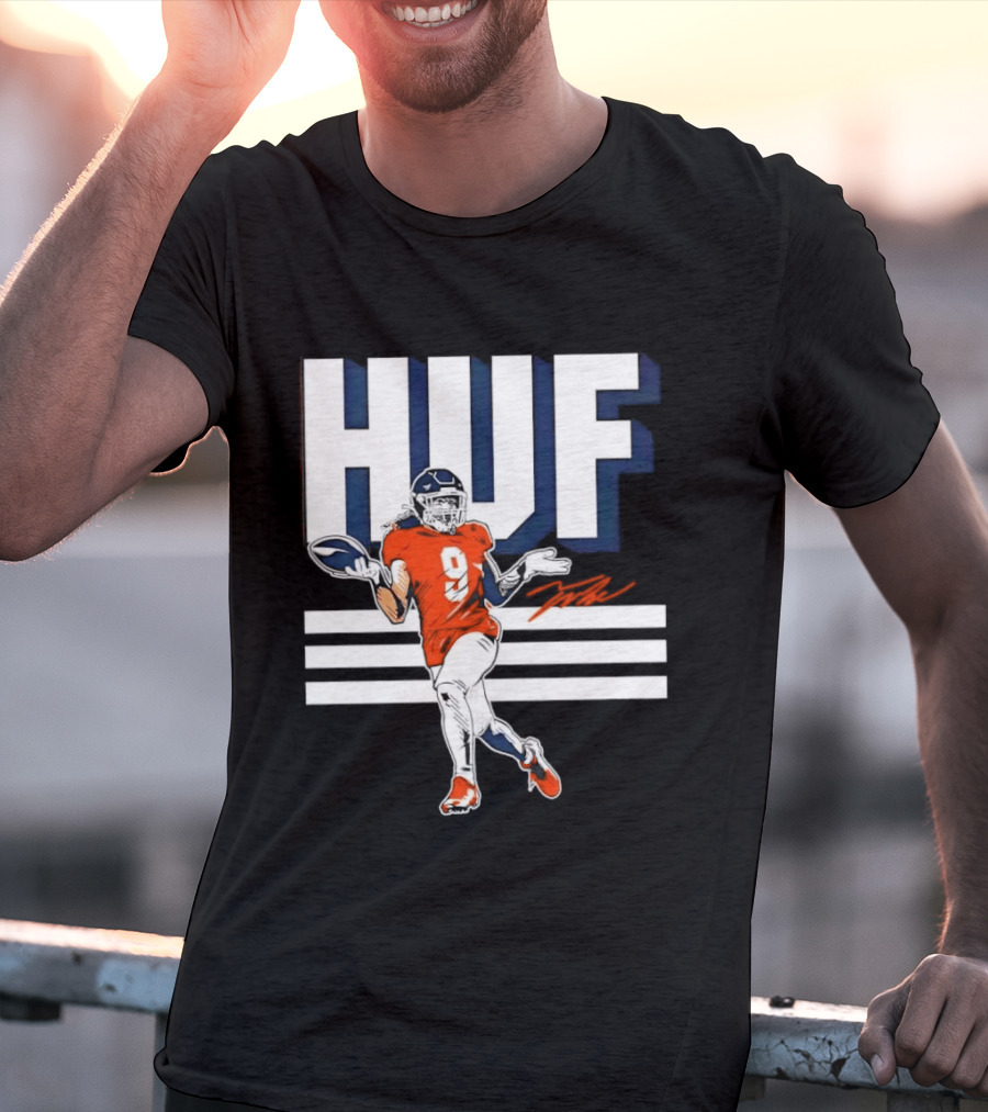 Denver Broncos Football HUF Hufanga 9 Jersey T-Shirt