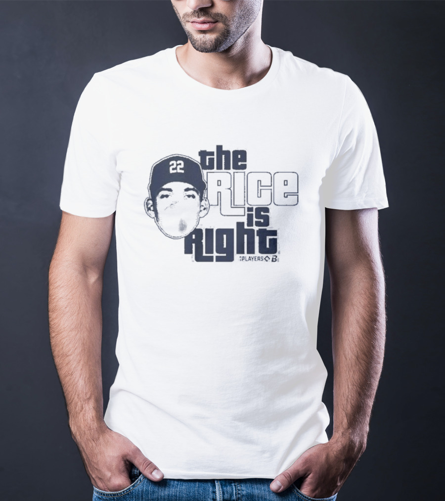 Ben Rice The Rice Is Right New York Yankees Player 22 T-Shirt