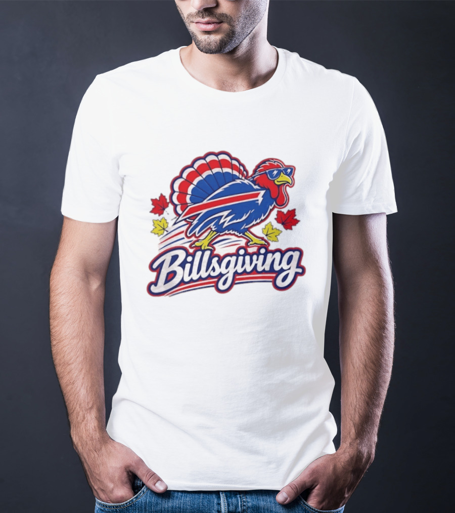 Buffalo Bills Thanksgiving 2026 Turkey Billsgiving Football Celebration T-Shirt