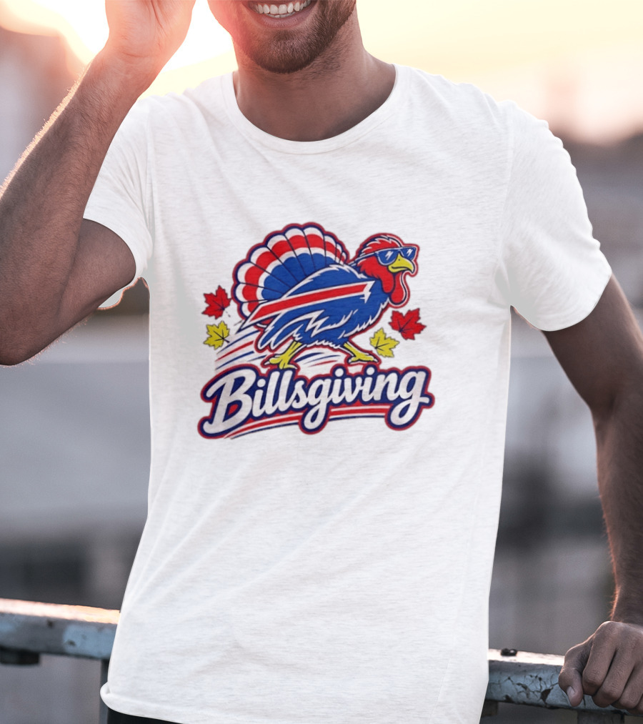 Buffalo Bills Thanksgiving 2026 Turkey Billsgiving Football Celebration T-Shirt