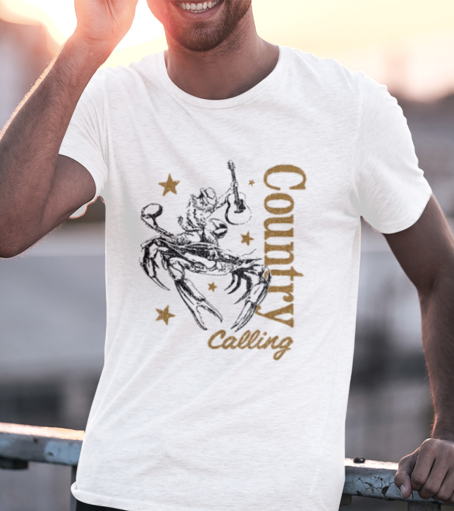 Country Calling Festival 2026 Ocean City Maryland Crab Cowboy Stars T-Shirt