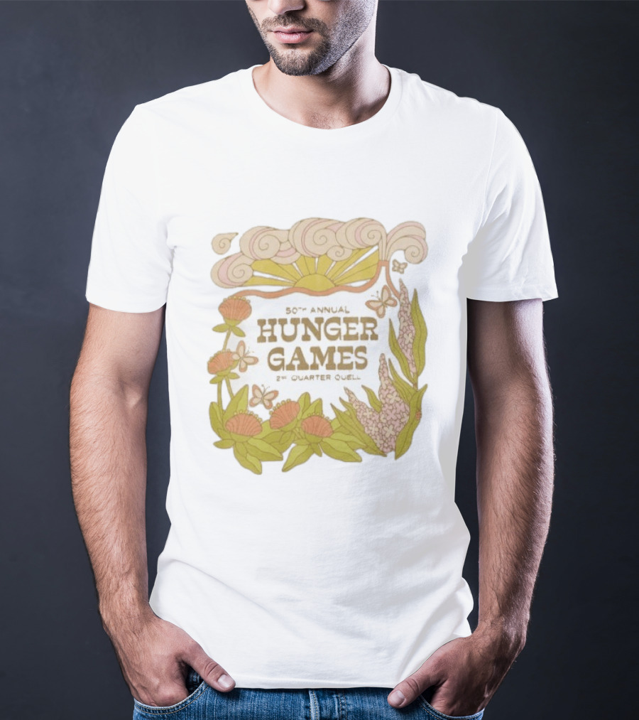 50th Annual Hunger Games 2nd Quarter Quell Floral Sun T-Shirt