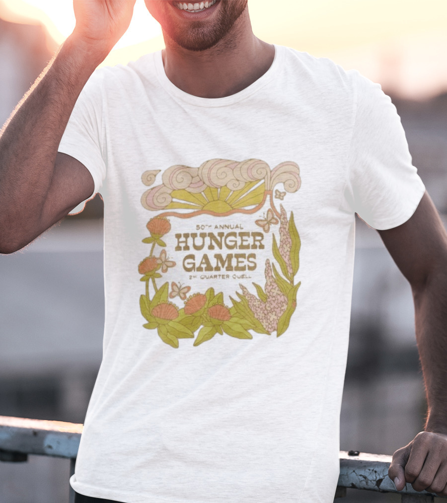 50th Annual Hunger Games 2nd Quarter Quell Floral Sun T-Shirt