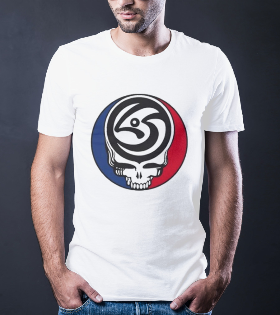 Leftover Salmon Grateful Dead Steal Your Face Salmon Garcia's Chicago March 6 8 2026 T-Shirt