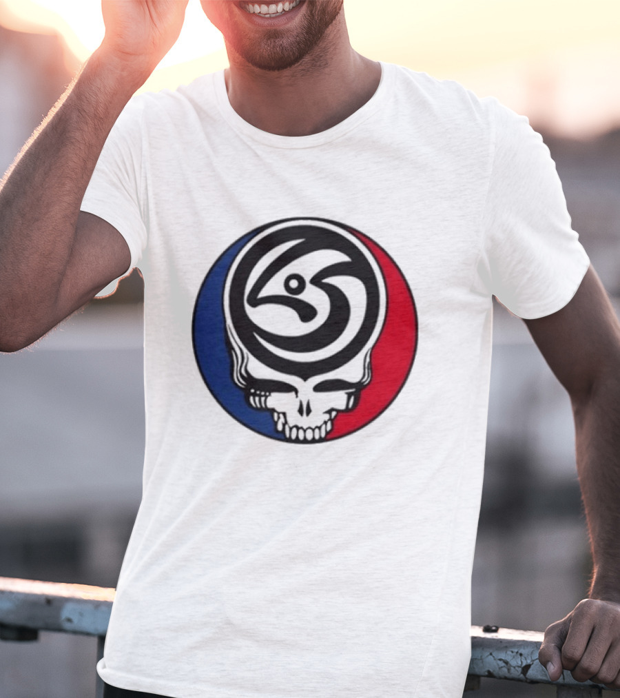 Leftover Salmon Grateful Dead Steal Your Face Salmon Garcia's Chicago March 6 8 2026 T-Shirt