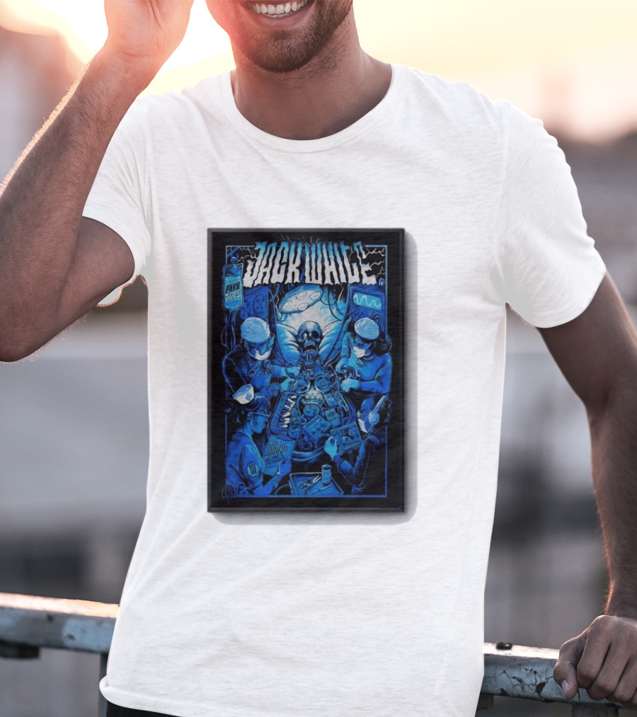 Jack White Del Mar CA 9 30 2026 Fake Blues Touring Skeleton Surgeons T-Shirt