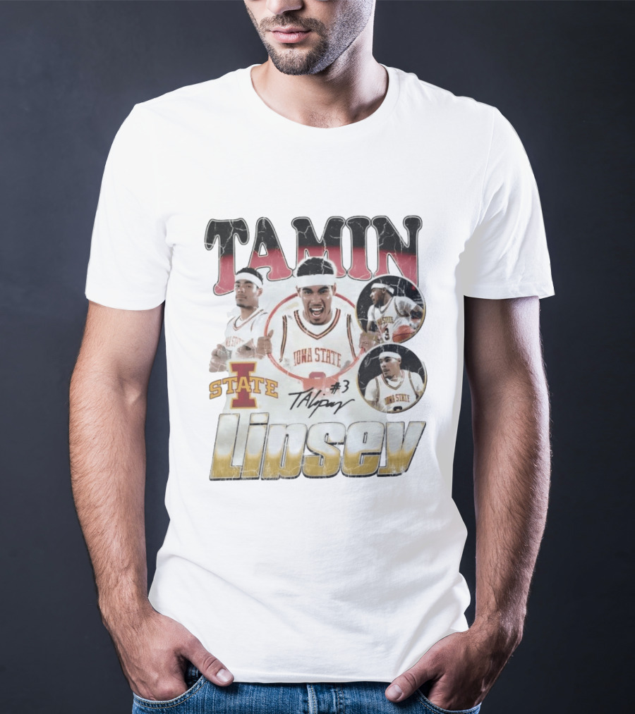 Tamin Lipsey Iowa State Cyclones Basketball No 3 Retro 90s T-Shirt