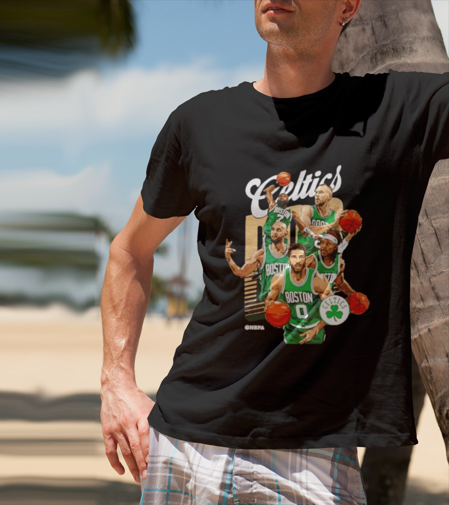 Boston Celtics 2026 Starting 5 Team NPBA Celtics Logo Basketball T-Shirt