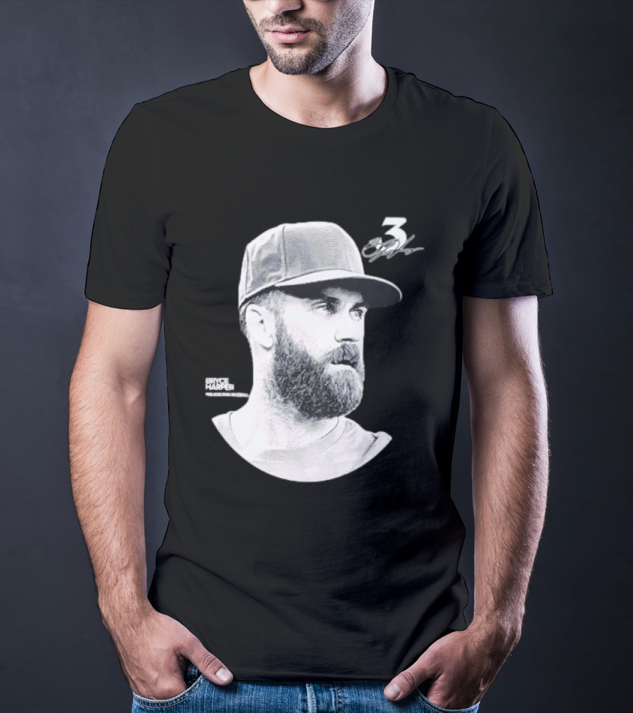 Bryce Harper Philadelphia Phillies Lineage Series 3 Signature T-Shirt