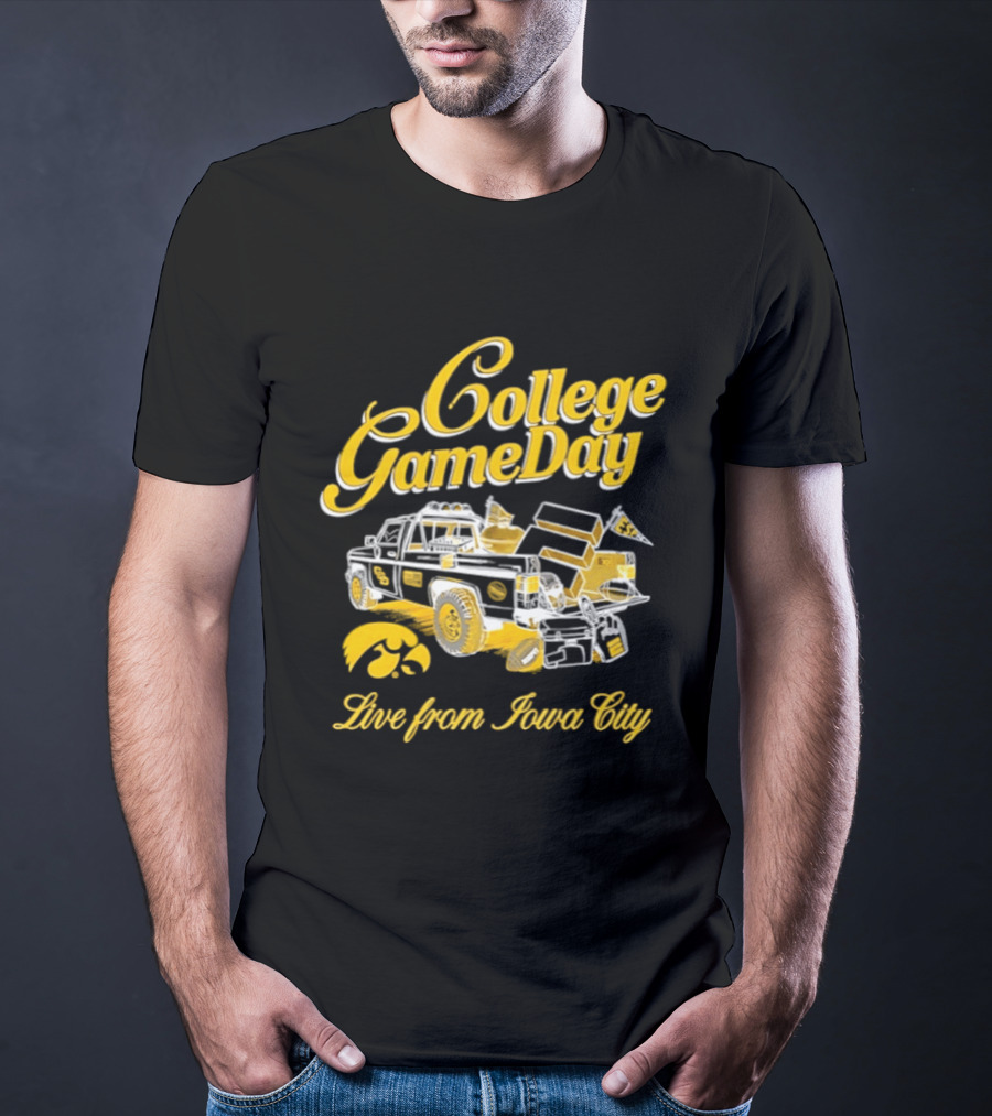 Iowa Hawkeyes 2026 College GameDay Live From Iowa City Tailgate Truck Hawkeye T-Shirt