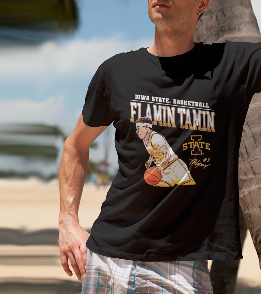 Iowa State Basketball Flamin Tamin Lipsey #3 T-Shirt