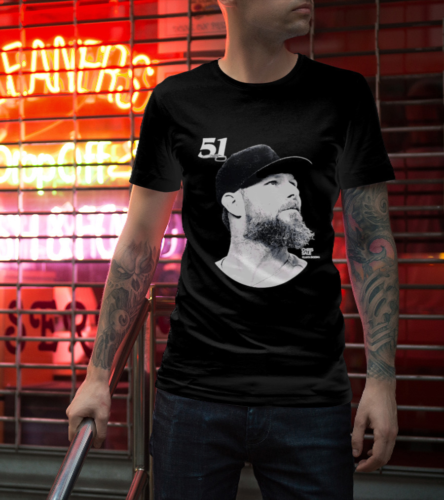 Chris Sale 51 Atlanta Braves Lineage Series T-Shirt