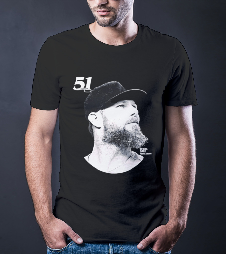 Chris Sale 51 Atlanta Braves Lineage Series T-Shirt