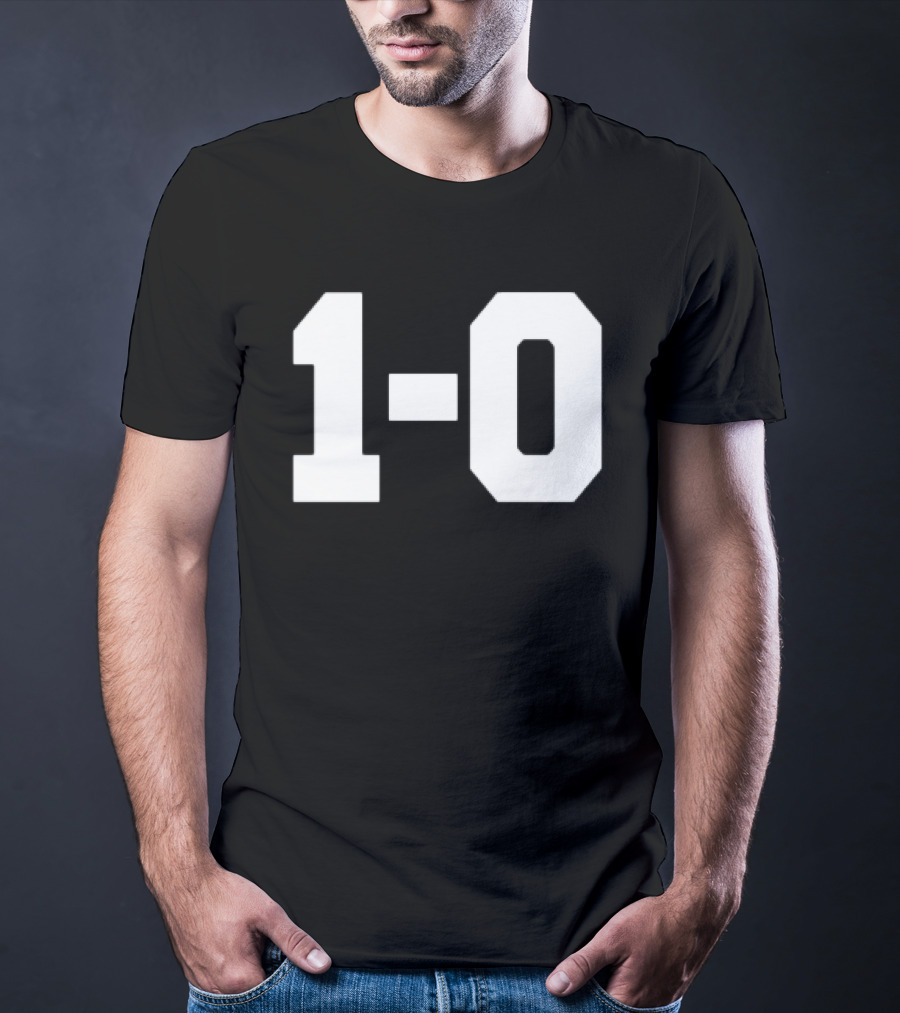 Coach John Harbaugh 1 0 Victory Scoreboard Triumph T-Shirt
