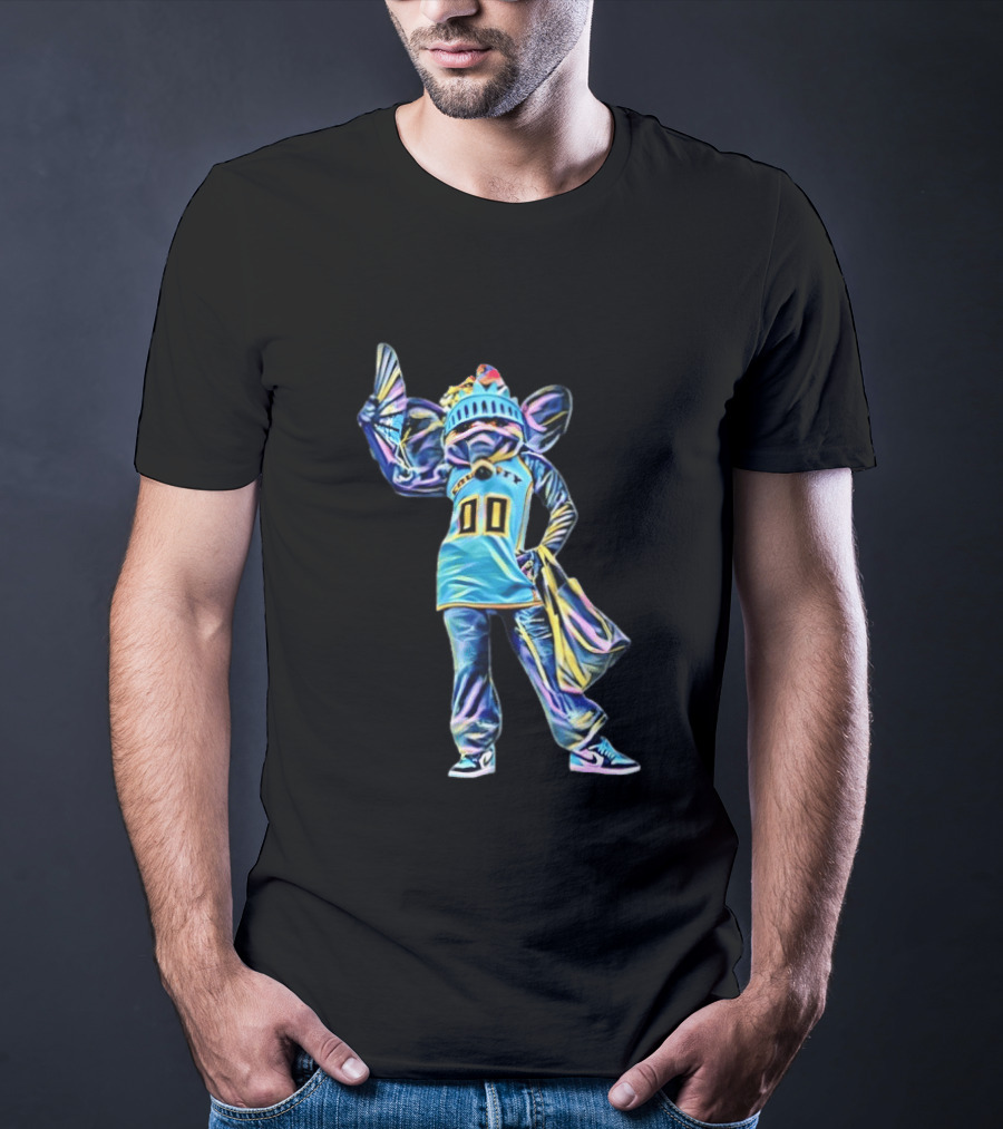 Ellie The Elephant Statue Of Liberty New York Basketball Team T-Shirt