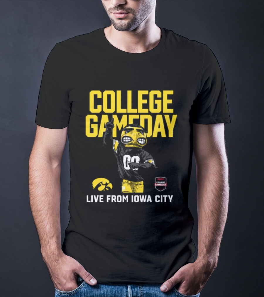 College Gameday Iowa City Iowa Hawkeyes Live Event Crewneck ESPN T-Shirt