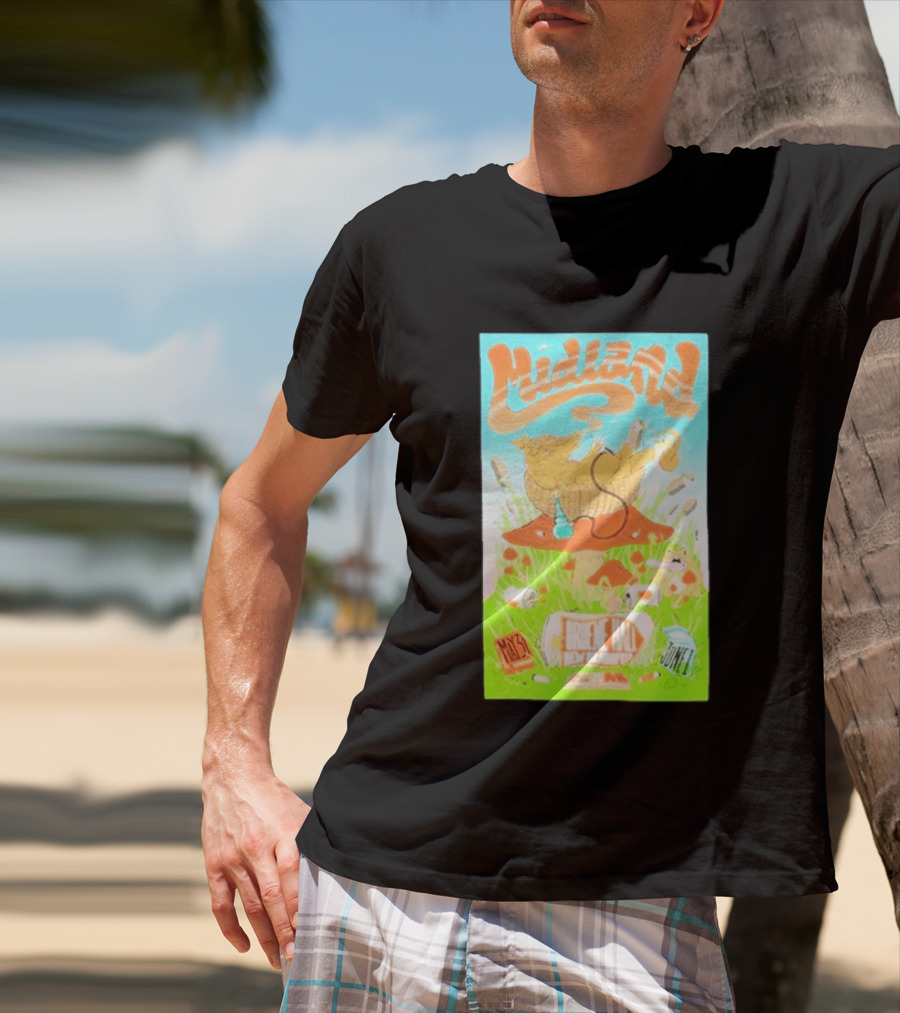 Midland Gruene Hall New Braunfels May 31 June 1 Armadillo On Mushroom T-Shirt