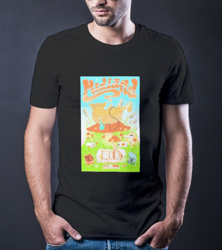 Midland Gruene Hall New Braunfels May 31 June 1 Armadillo On Mushroom T-Shirt
