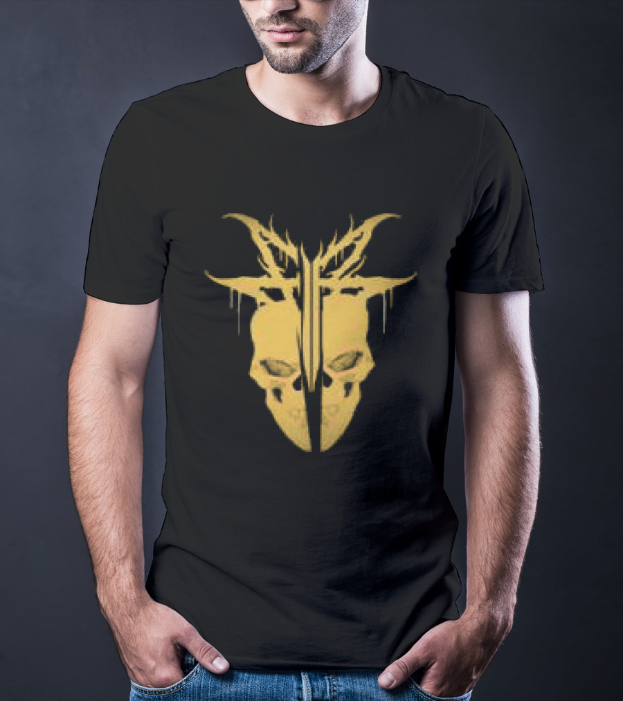 Falling In Reverse Yellow Skull Dripping Melting T-Shirt