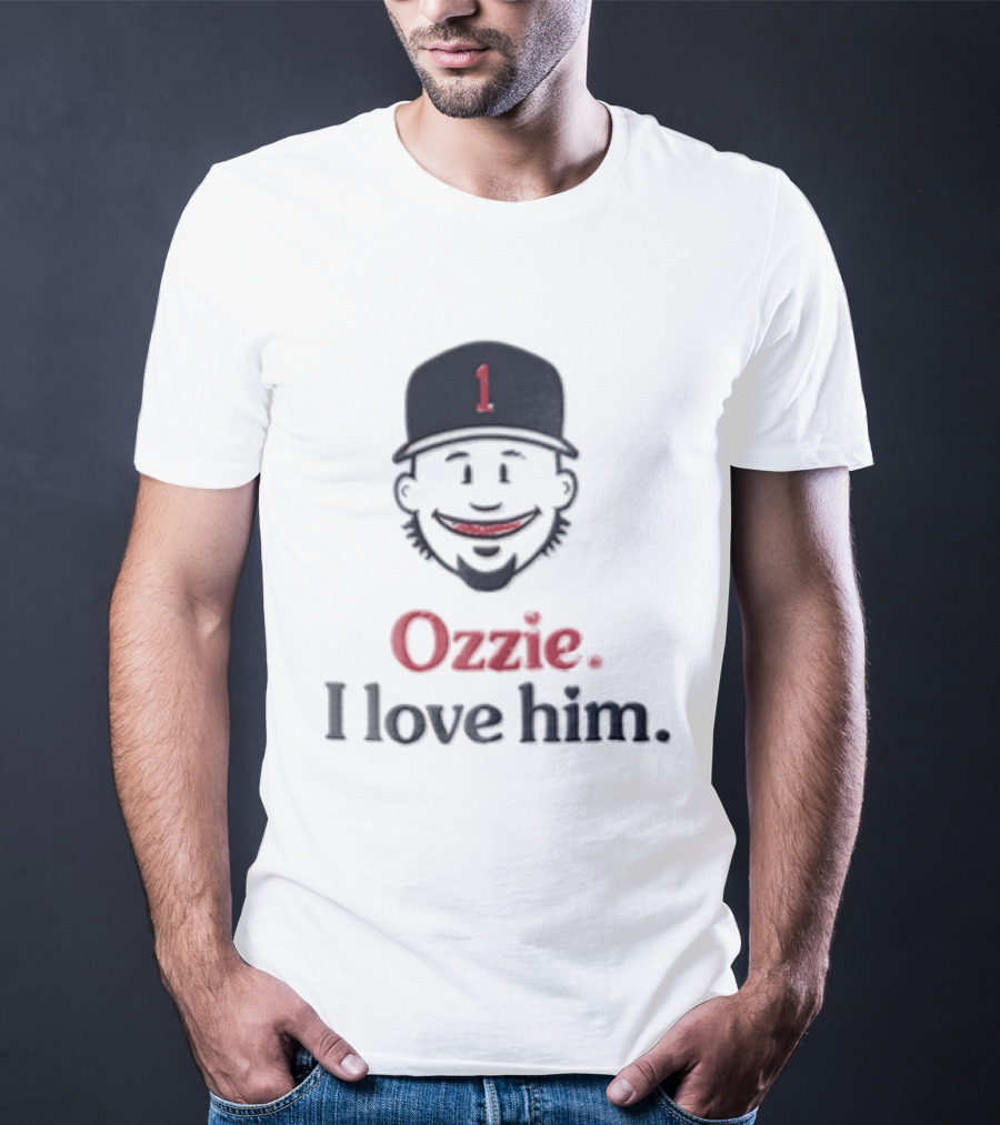 Atlanta Braves Ozzie Albies I Love Him 1 MLB Fan Favorite T-Shirt