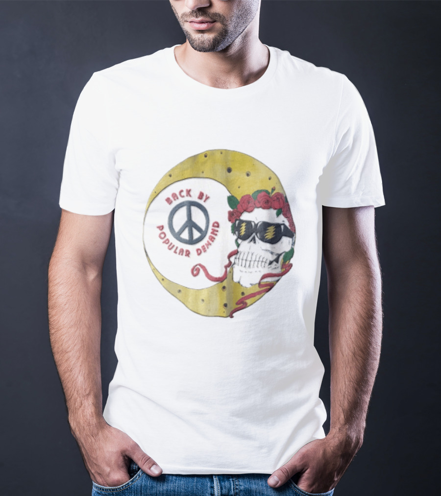 Back By Popular Demand Skull Sunglasses Lightning Peace Roses T-Shirt