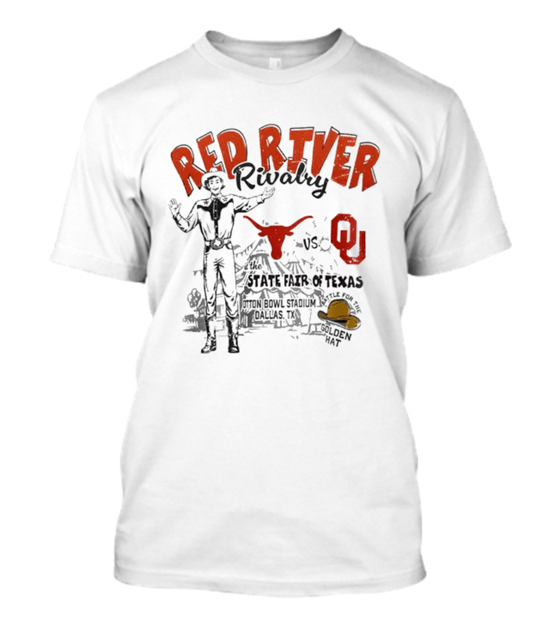 Red River Rivalry 2026 Texas Longhorns OU State Fair Texas Football Showdown T-Shirt