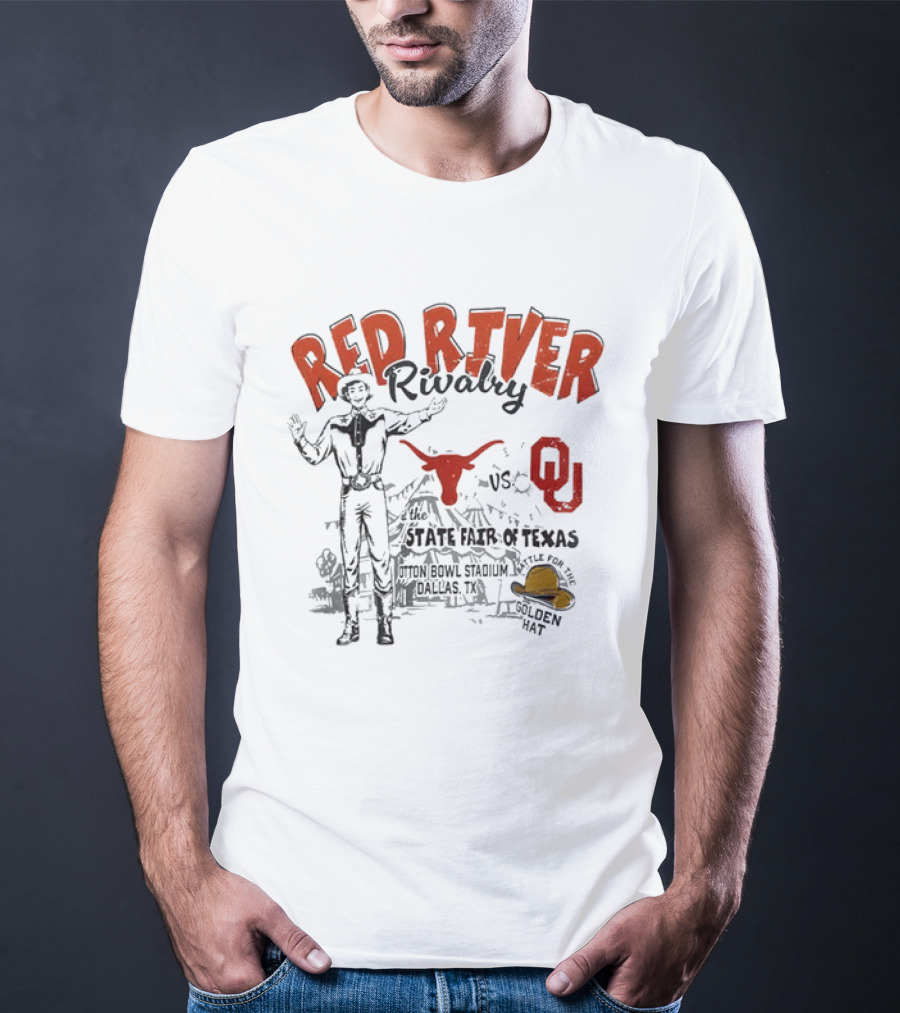 Red River Rivalry 2026 Texas Longhorns OU State Fair Texas Football Showdown T-Shirt