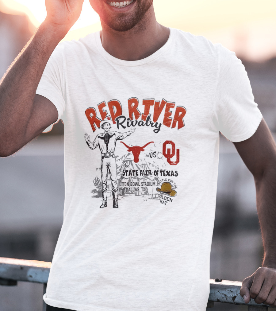 Red River Rivalry 2026 Texas Longhorns OU State Fair Texas Football Showdown T-Shirt