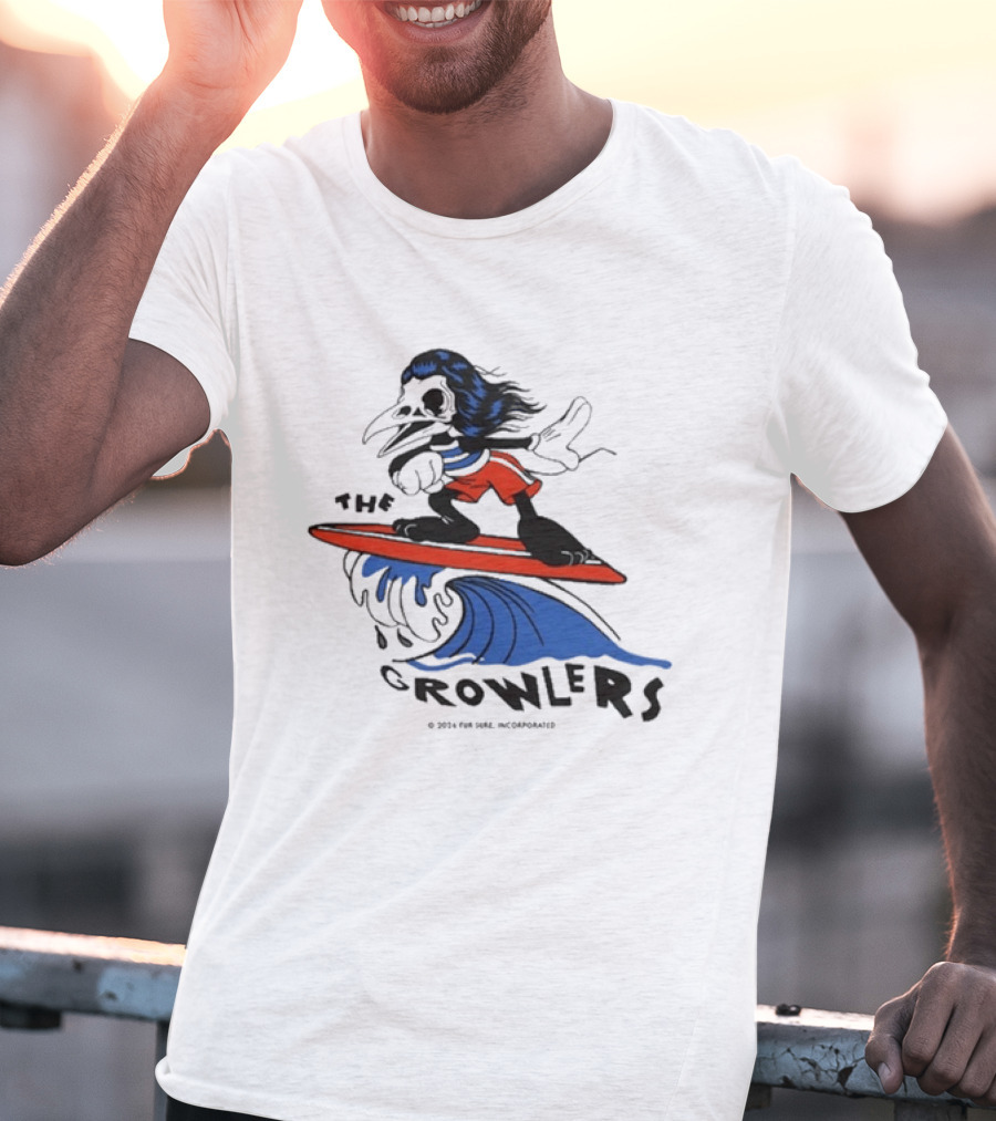 The Growlers Surfing Bird Character 2026 Tour Exclusive T-Shirt