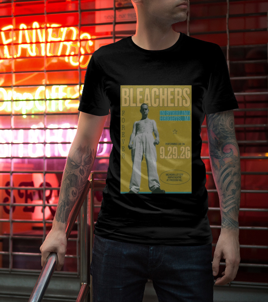 Bleachers Forever Sterling Heights Michigan Lottery Amphitheatre September 29 2026 T-Shirt