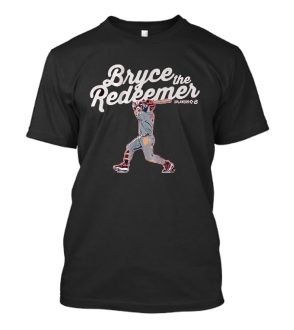 Bryce Harper The Redeemer Swing Pose Phillies T-Shirt