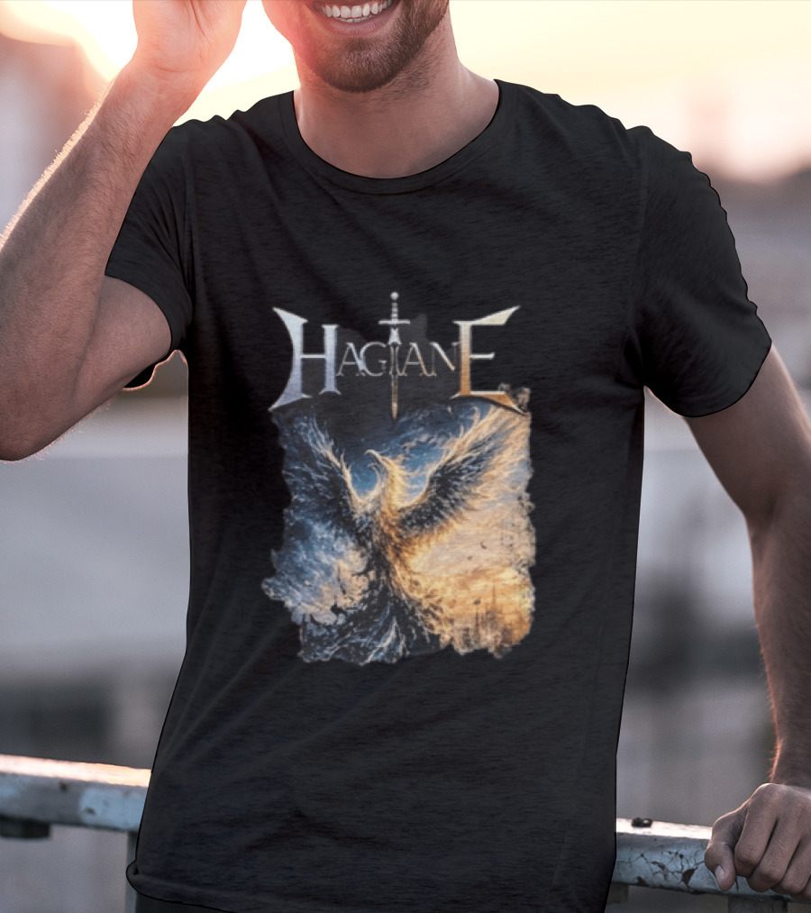 Hagane Sword And Phoenix Night T-Shirt