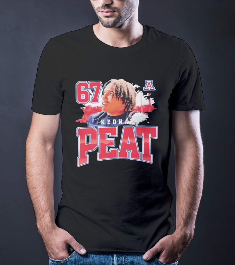 Keona Peat 67 Arizona Wildcats NCAA Football T-Shirt